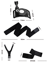 Кріплення на руку, зап'ястя для екшн-камер GoPro, DJI, Xiaomi та інших камер 360° поворотне, фото 4