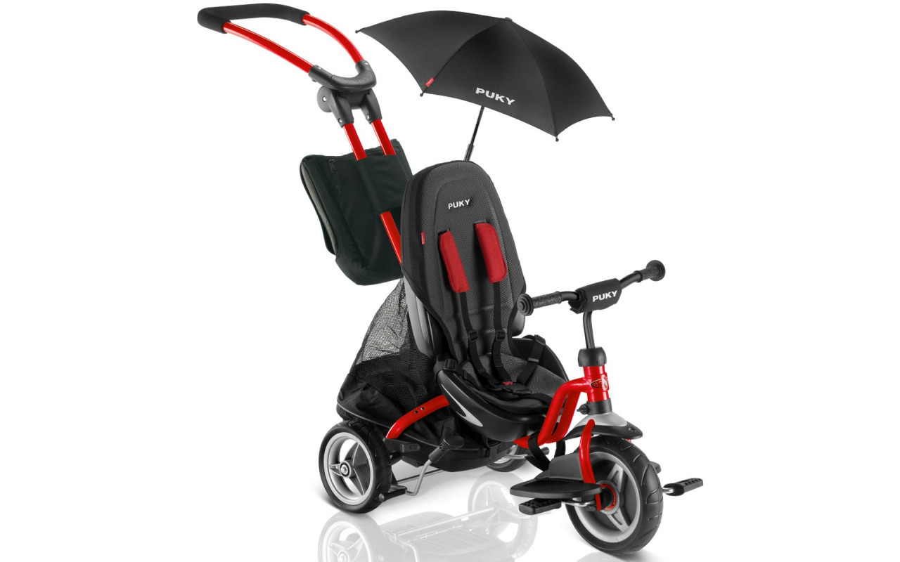 Триколісний велосипед з ручкою Puky CAT S6 Ceety Red 2417, 12 міс.+