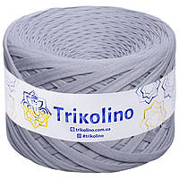 Трикотажная пряжа Trikolino, 7-9 мм., 50 м., Французський Серый, нитки для вязания