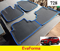 3D коврики EvaForma на Hyundai Santa Fe '18-20 TM, 3D коврики EVA