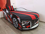 Ліжко-машинка BMW Red 80*180 Спейс SPACE 01, фото 6