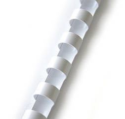Пластикові пружини білі Ф12 мм, уп 100 шт.