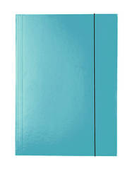 Картонна папка на гумці А4 формат блакитна Esselte