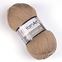 Пряжа Yarnart Merino de luxe 50 511 ( Меріно де люкс 50) верблюжий