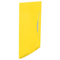 Пластиковая папка на резинке А4 формат желтая Esselte Vivida