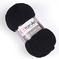 Пряжа Yarnart Merino de luxe 50 585 ( Мерино де люкс 50) черный