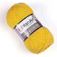 Пряжа Yarnart Merino de luxe 50 586 ( Мерино де люкс 50) желтый