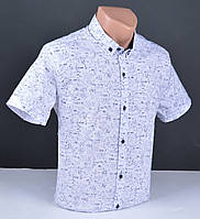 Мужская рубашка с коротким рукавом G-port белая Турция 5014 М