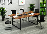 Конференц стіл для переговорів КСЛВ-1/36 (2100x1100x765) Файєрвуд Гамма стиль