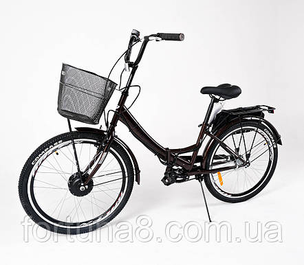 Електровелосипед Crosser Smart 24 (500w 36v 13,2Ач )КОРИЧНЕВИЙ, фото 1