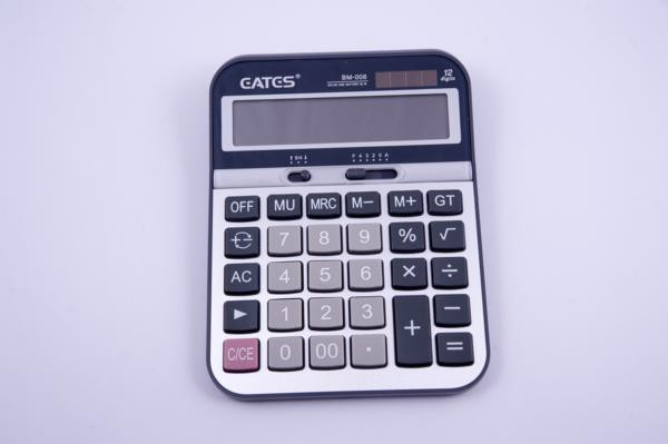 Калькулятор "EATES" BM-008 (12 розрядний, 2 живлення)