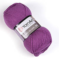 Пряжа Yarnart Merino de luxe 50 560 ( Мерино де люкс 50) роза