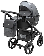Дитяча коляска 2 в 1 Bair City шкіра 100% 19 графіт