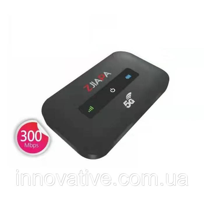 4G LTE WiFi роутер Zjiapa A8 PLUS швидкість до 300 Мбіт/с (Чорний), фото 1