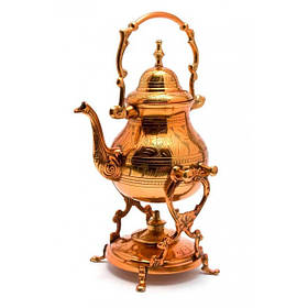 Чайник бронзовий з пальником на підставці