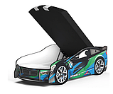 Ліжко-машинка BMW Green 80*180 Спейс SPACE 03 з механізмом, фото 2