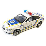 Машинка металева Поліція BMW «АвтоЕксперт» світло, звук 15*6*5см (TK-7777), фото 4