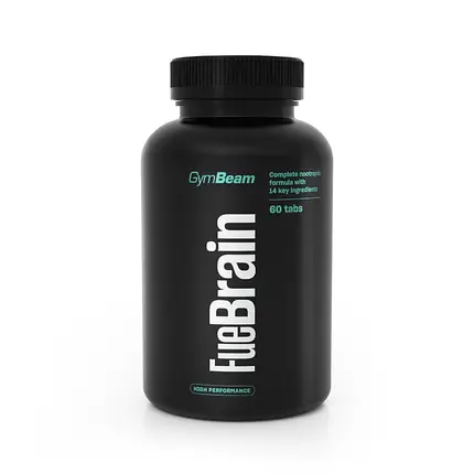 Стимулятор роботи мозку GymBeam FueBrain 60 капс., фото 1