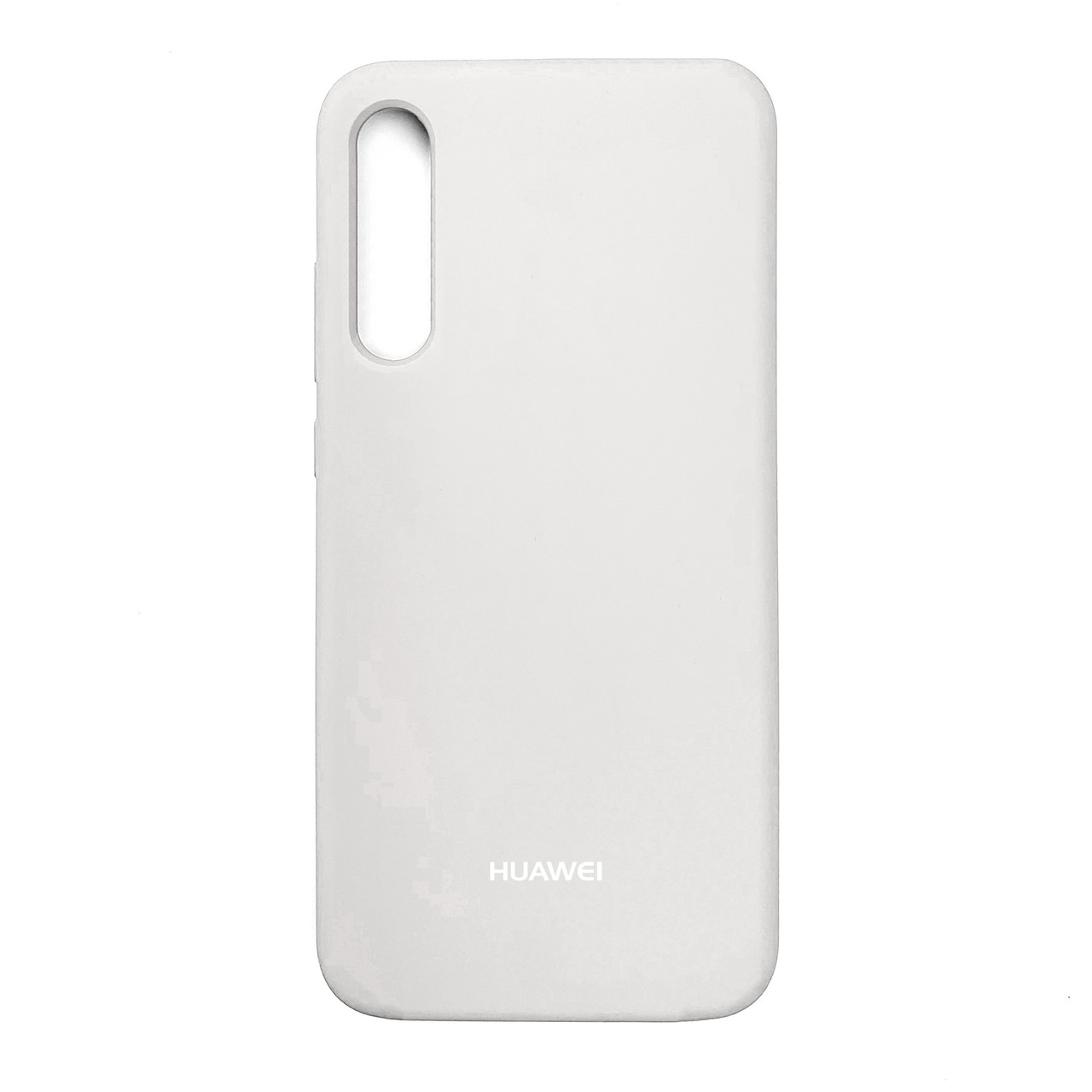 Чохол Silicone Case Premium для Huawei P Smart S White (Закритий низ)