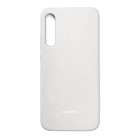 Чохол Silicone Case Premium для Huawei P Smart S White (Закритий низ), фото 1