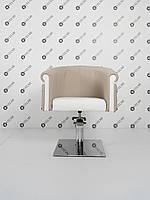 Профессиональное кресло Passion парикмахерские кресла на гидравлике для салона красоты Квадрат хром плоский