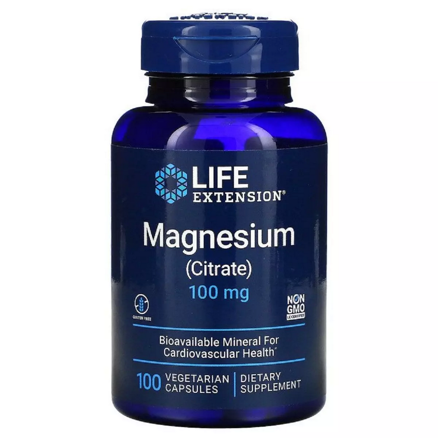 Цитрат Магнію, Magnesium (Citrate), Life Extension, 160 мг, 100 капсул