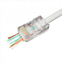 Коннектор Cablexpert RJ45 cat.5e UTP 8P8C (сквозное отв., позолоч. конт.) 50 шт (LC-PTU-01/50)