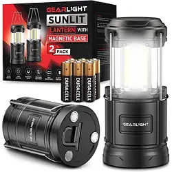 Ліхтар-лампа GearLight LED Camping Lantern Black 2 Pack (GL-LMBS-2P)