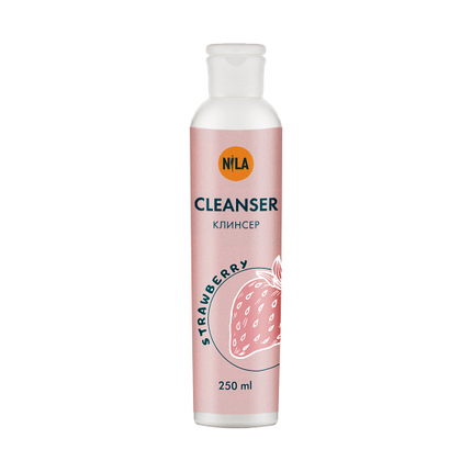 Nila Cleanser Засіб для зняття липкого шару Полуниця, 250мл, фото 1