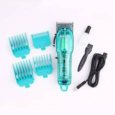 Машинка для стрижки VGR Professional Transparent Green (V-660), фото 6