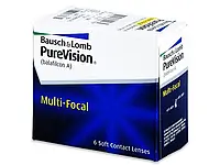 Bausch + Lomb PureVision Multi-Focal -для мультифокальных контактных линз для пресбиопии, 6 шт