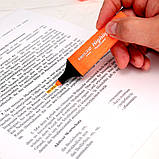 Маркер Highlighter D2501, 1-5 мм клиноп. оранж, фото 4