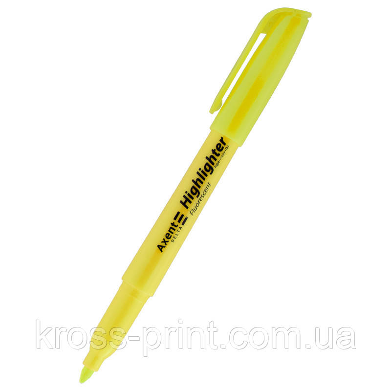 Маркер Highlighter D2503, 2-4 мм кліноп. жовтий