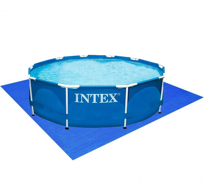Круглий каркасний басейн Intex 28200 з підстилкою 58001