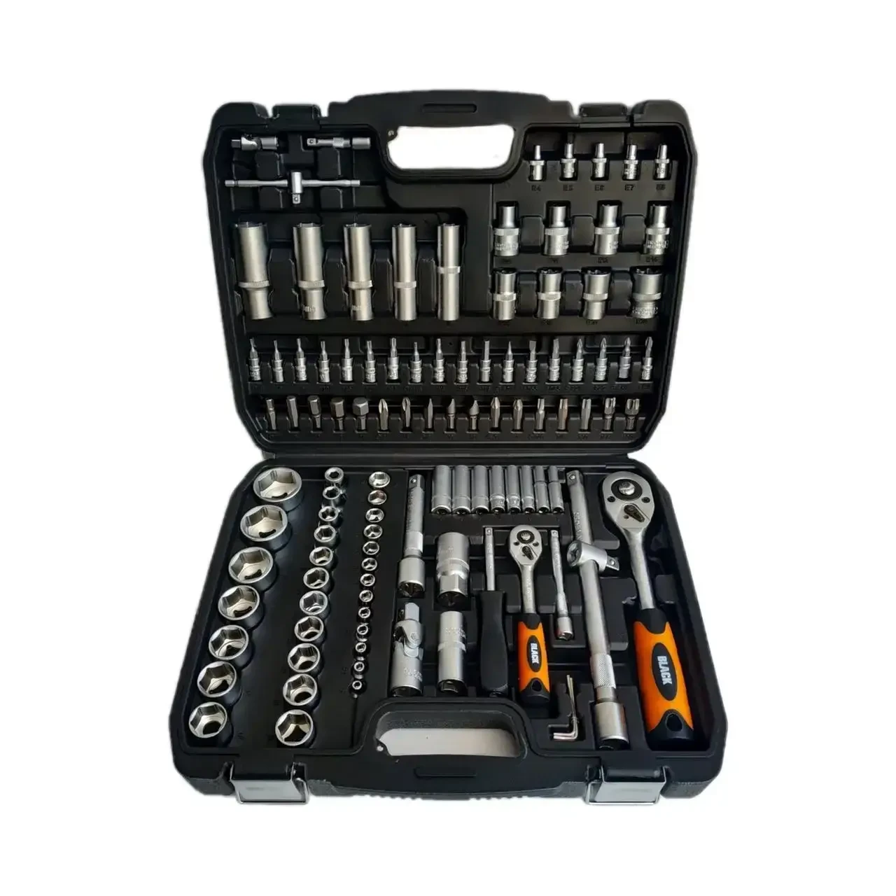 Набір інструментів, ключів BLACK 108 предметів, протиударний кейс, фото 1