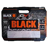 Набір інструментів, ключів BLACK 108 предметів, протиударний кейс, фото 3