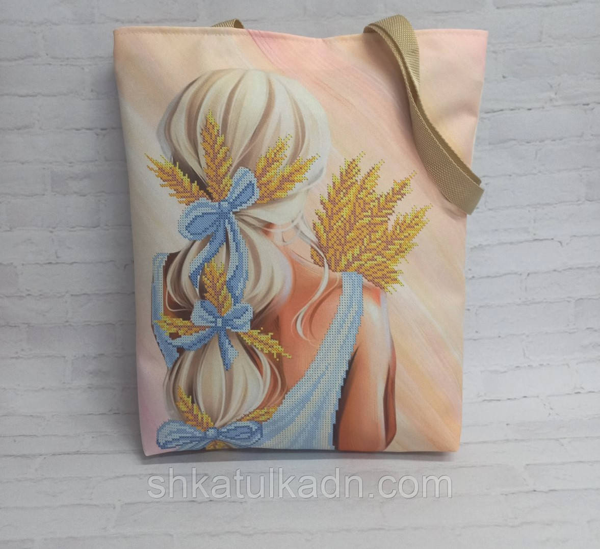 Сумка шопер під вишивку, фото 1