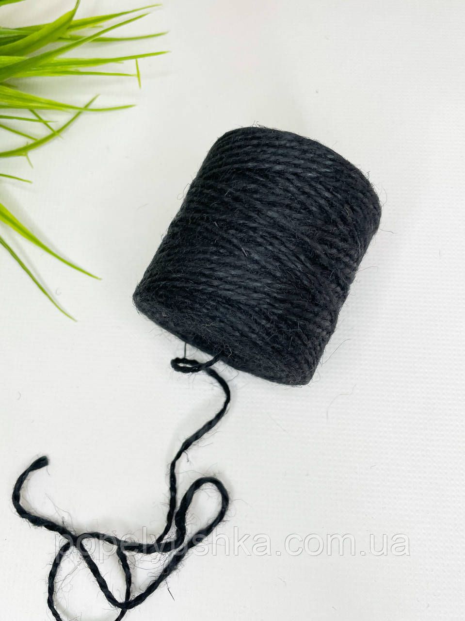 Шнур джутовий чорний 1,4 мм, фото 1