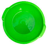 Таз пластиковий харчовий 20 літрів Незабудка салатовий Ø 47 см h=20 см (ПолімерАгро), фото 2