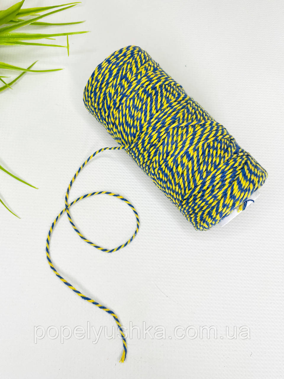 Шнур синьо-жовтий 1,4 мм, фото 1