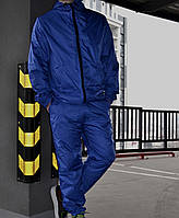 Спортивный костюм мужской демисезонный весна-осень комплектом (ветровка + штаны). Живое фото