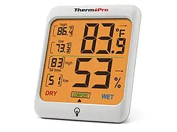 Термогігрометр ThermoPro TP-53 (-20 °C...+70 °C; 10%...99%) з підсвіткою та магнітом