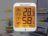 Термогігрометр ThermoPro TP-53 (-20 °C...+70 °C; 10%...99%) з підсвіткою та магнітом, фото 4