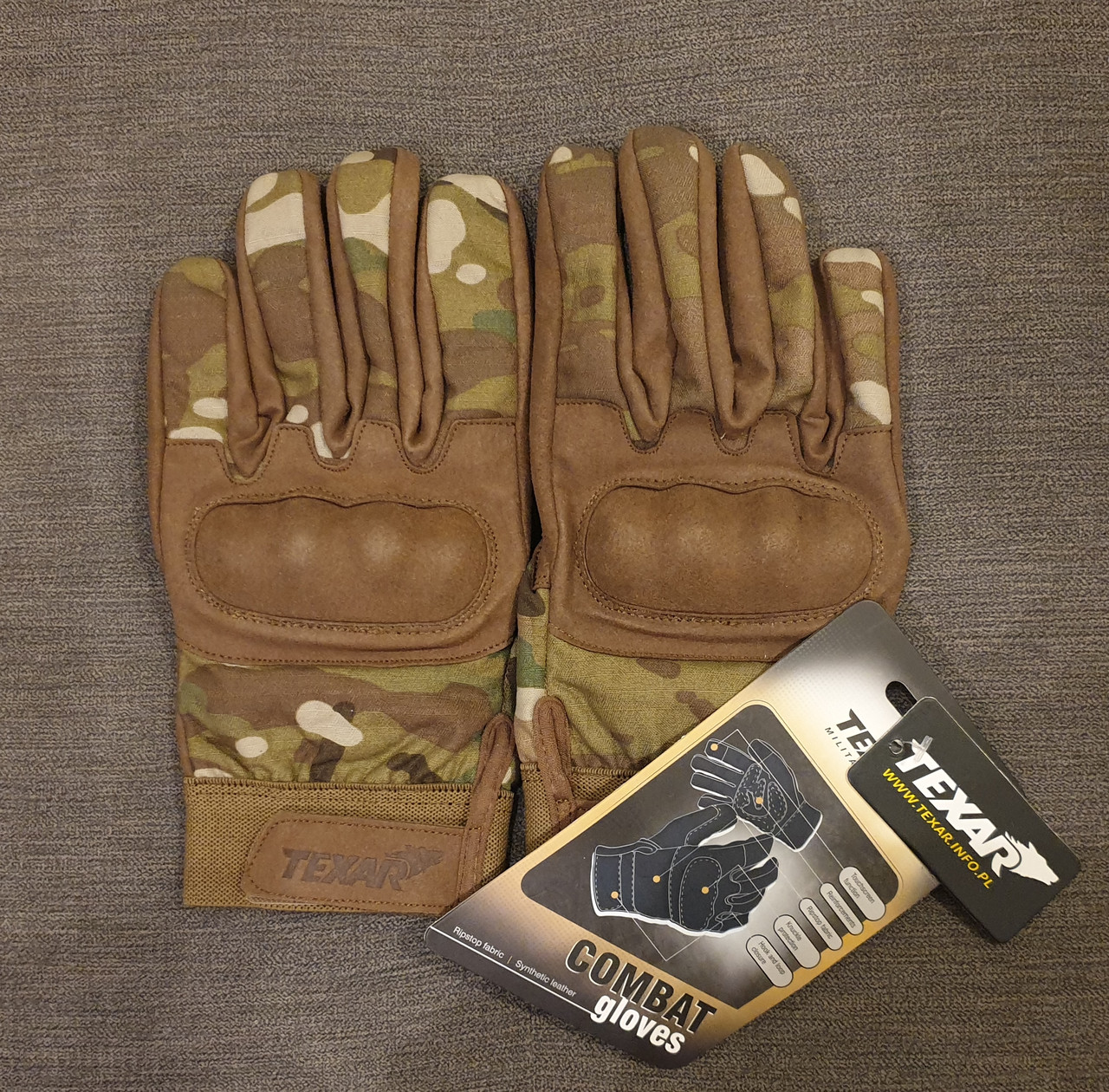Рукавички тактичні Texar Combat Multicam, фото 1