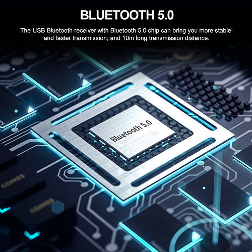 Bluetooth 5.0 мини аудио приемник передатчик звука. ЮСБ блютус, блютуз ...