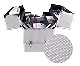 Валіза кейс для косметики майстра манікюру SUNONE XL SILVER, фото 2