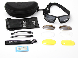 Тактичні окуляри Daisy Polarized X7 з 4 Лінзамі (Дейзі), фото 3