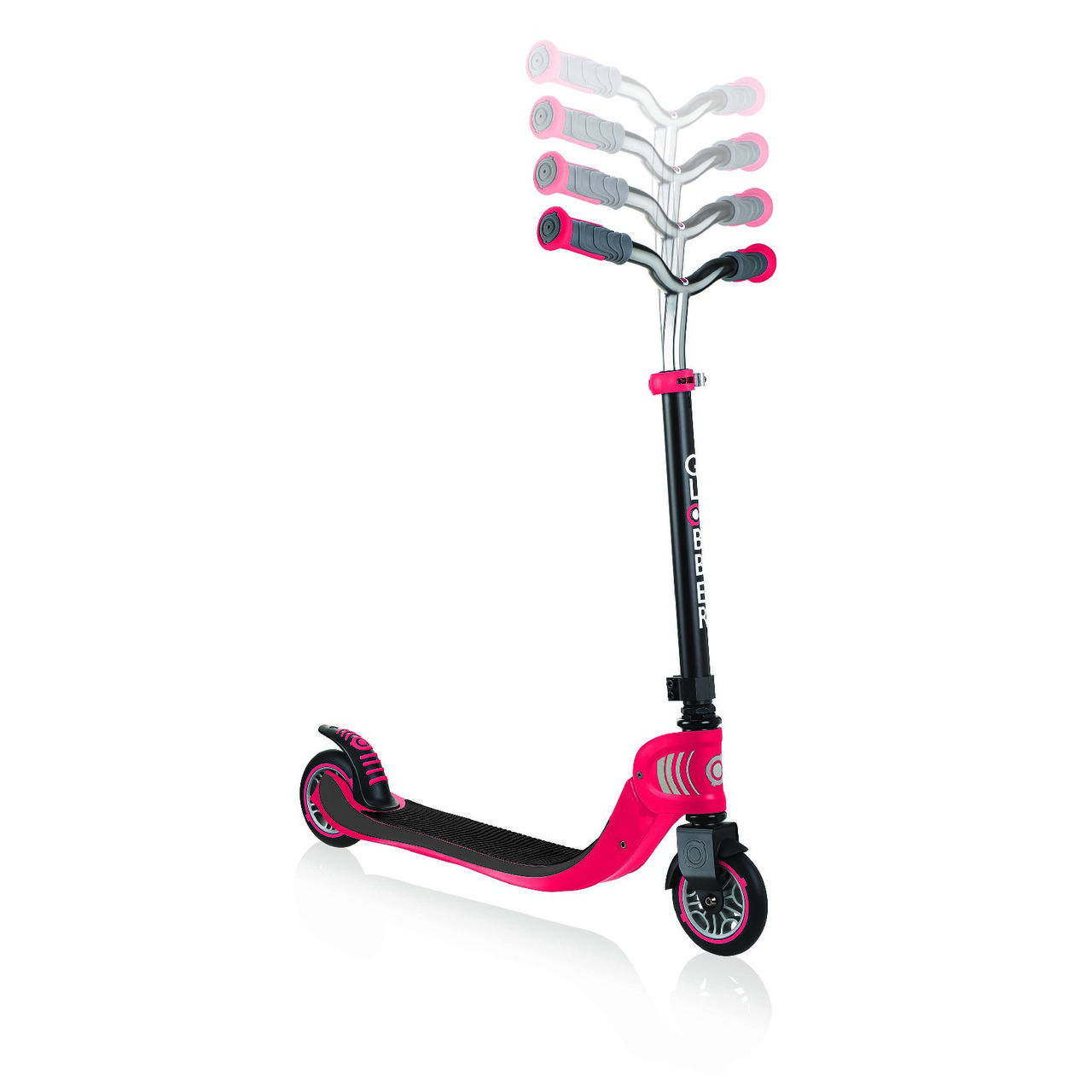 Самокат GLOBBER серії FLOW FOLDABLE 125 чорно-червоний, 100кг, 6+ (473-102), фото 1