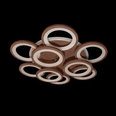 Стельова люстра світлоідодна Linisoln 130W до 20 м² колір Коричневий 5538/6+3 CF 3color, фото 1