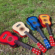 Дитяча дерев'яна гітара 60 см